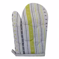 سولینا دستکش طرح دار زرد-طوسی