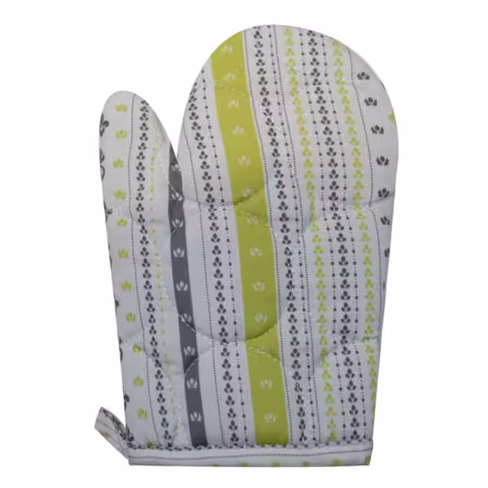 سولینا دستکش طرح دار زرد-طوسی