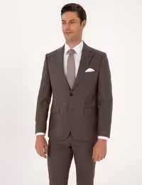 کت و شلوار مردانه قهوه ای پیرکاردین