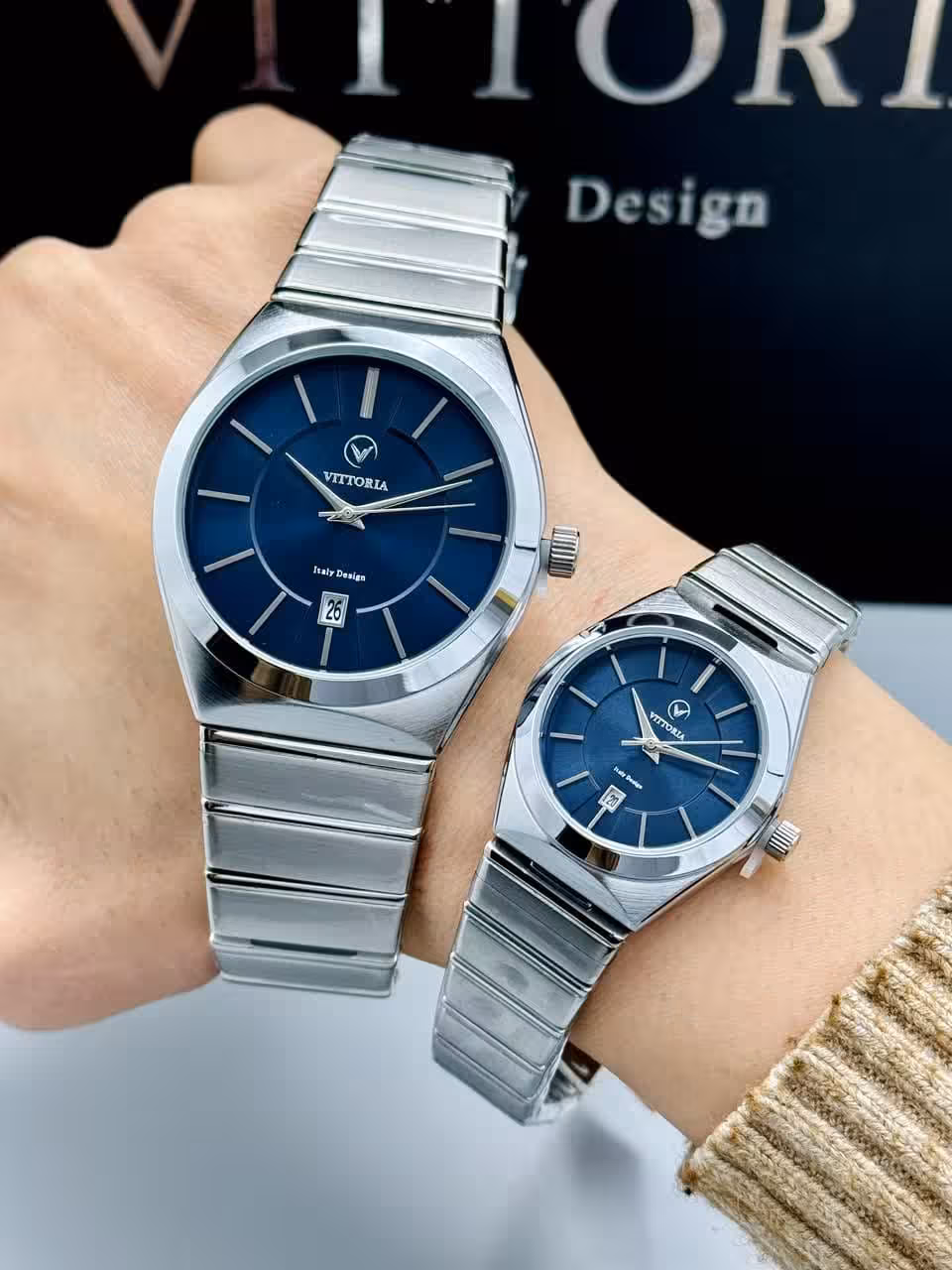 ساعت اورجینال ست ویتوریا مدل VITTORIA VT3415 VT3416 SB