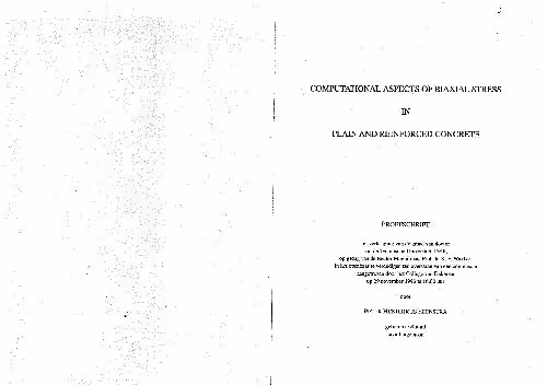 خرید و دانلود نسخه کامل کتاب Computational aspects of biaxial stress in plain and reinforced concrete