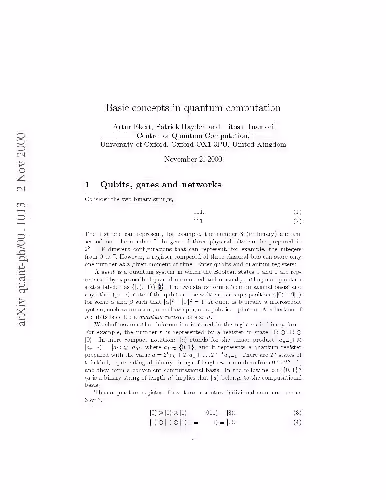 خرید و دانلود نسخه کامل کتاب Basic concepts in quantum computation