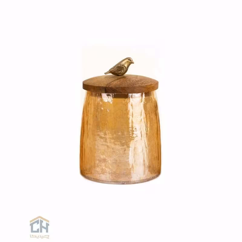 پاسماوری چوب و برنج متوسط گلدکیش طرح WOOD مدل GK829447