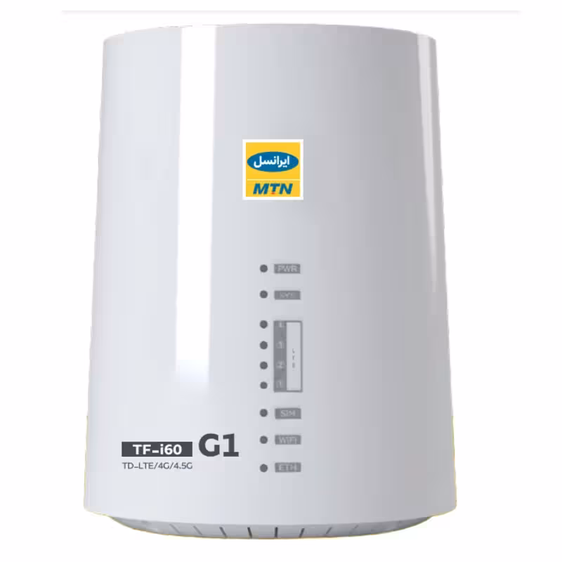 مودم 4G/TD-LTE ایرانسل مدل TF-i60 G1 آنلاک با 120 گیگ اینترنت و سیمکارت دائمی طلایی