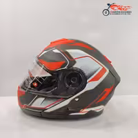 کلاه کاسکت فک متحرک ردلاین کد 937 قرمز طوسی