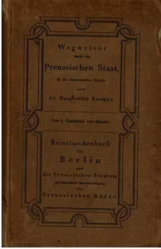 خرید و دانلود نسخه کامل کتاب Reise-Taschenbuch für Berlin, alle Preußischen Staaten und die benachbarten Länder