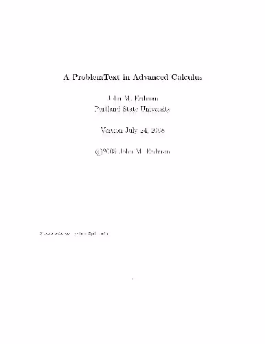 خرید و دانلود نسخه کامل کتاب A problem text in advanced calculus