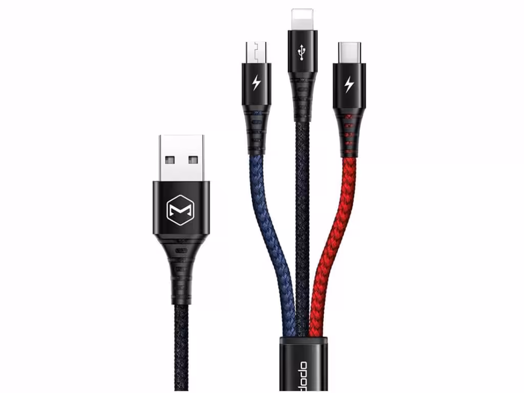 کابل شارژ سریع سه سر مک‌دودو Mcdodo 3in1 Cable 1.2M CA-6220