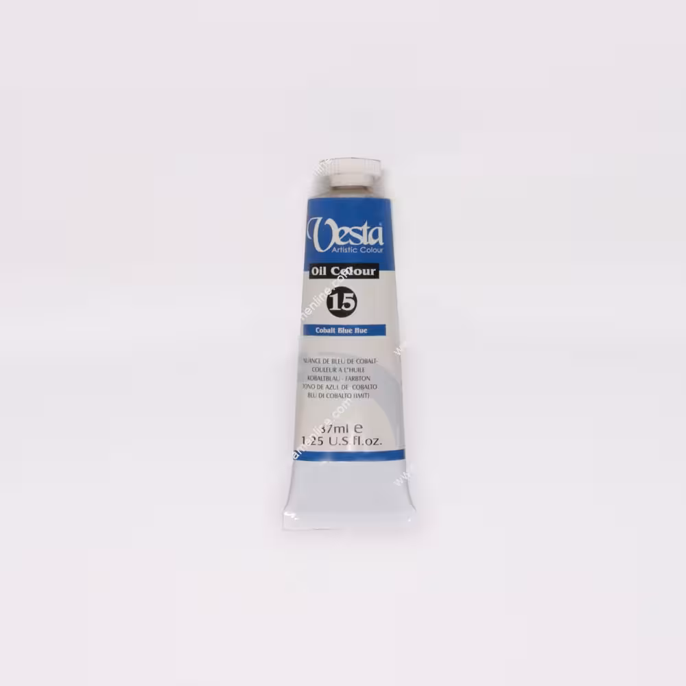 رنگ روغن 37 میل تکرنگ وستا مدل Cobalt Blue Hue 15