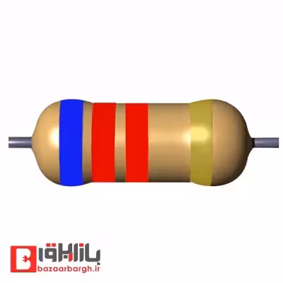 مقاومت 6.2 کیلو اهم 1/4 وات 5 درصد