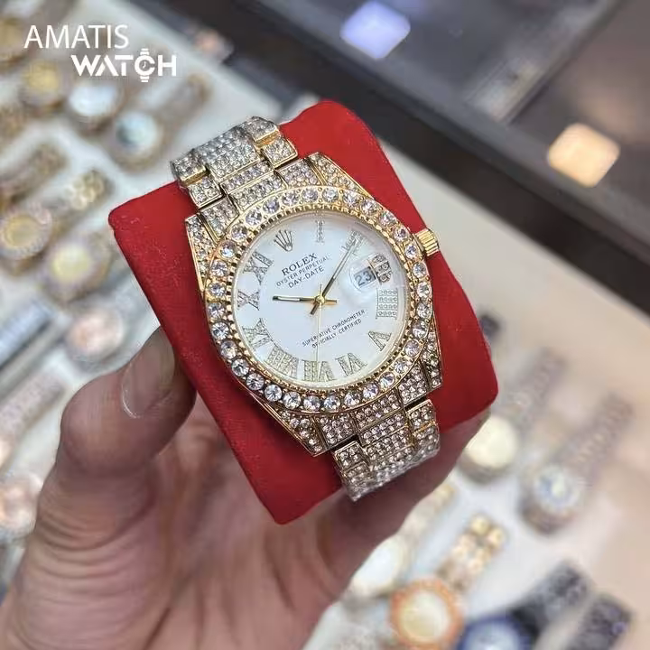ساعت مچی فول نگین رولکس مدل Rolex Day_Date 4237A