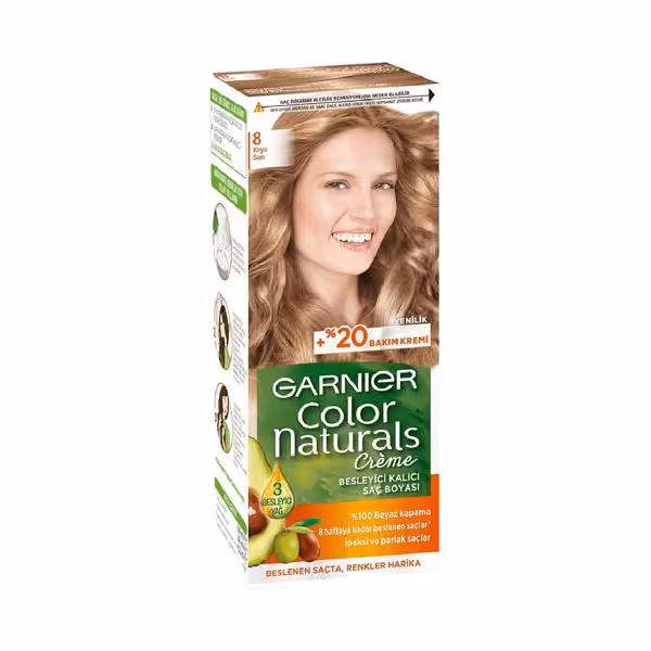 کیت رنگ مو گارنیر GARNIER بلوند تیره شماره 8