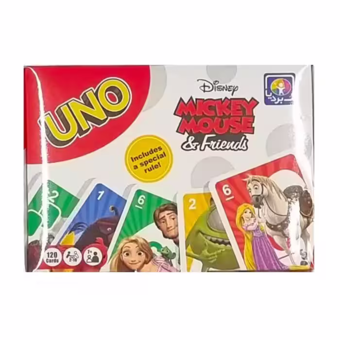☆بازی اونو دیزنی 120 کارتی DISNEY کد 4009 بردیا (نو، قسطی، با تخفیف)