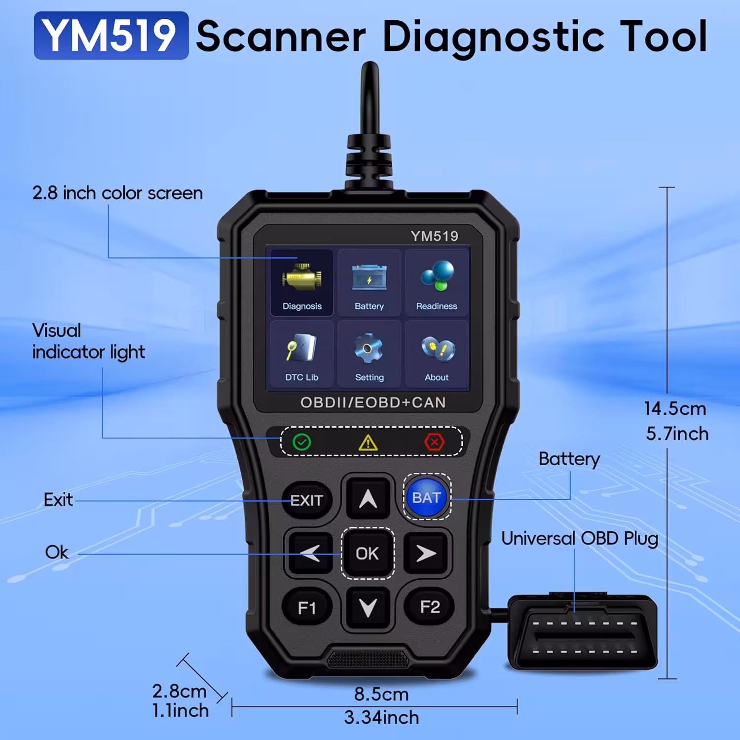 دیاگ خودرو ایرانی و خارجی، پاک کردن خطا اسکنر کد خودرو مدل YM519