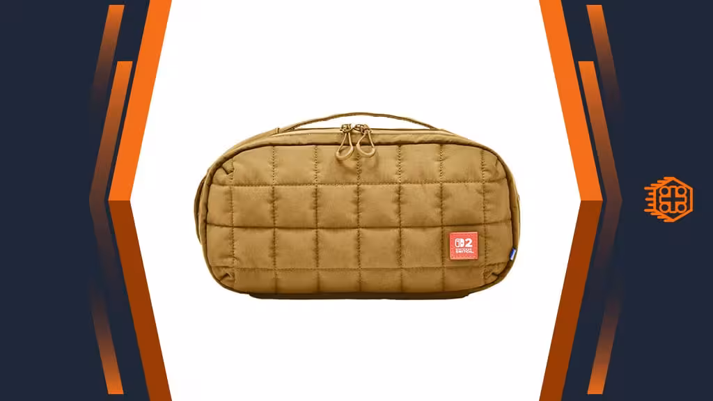 کیف Hori Puff Pouch مخصوص Nintendo Switch 2 – قهوهای