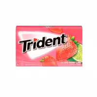 آدامس لیمو توت فرنگی Trident تریدنت بدون شکر – بسته 14 عددی