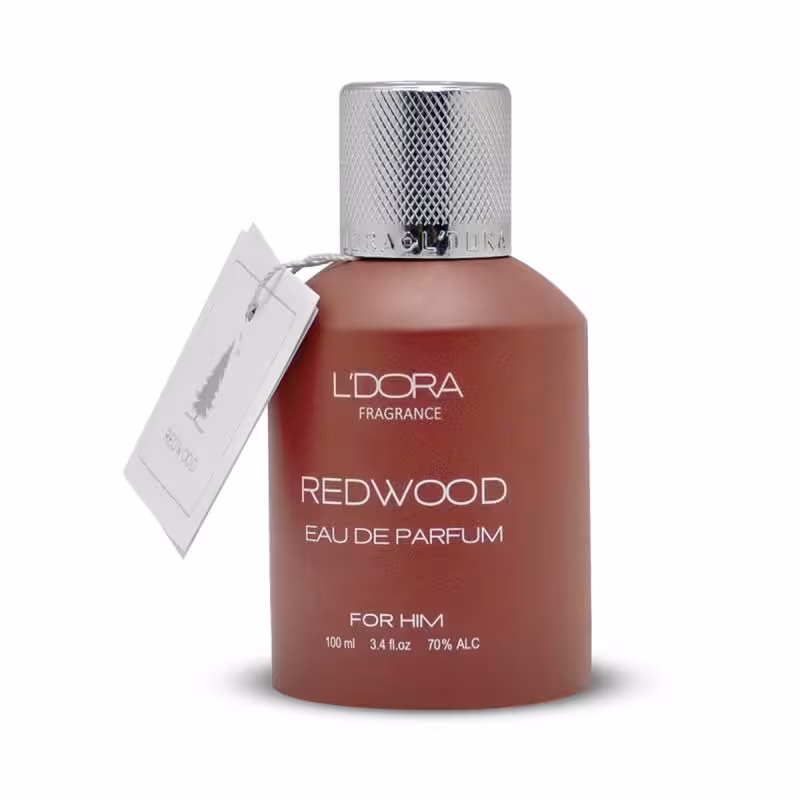 ادوپرفیوم مردانه مدل REDWOOD لدورا فرگرنس 100 میلی‌لیتر L’DORA FRAGRANCE REDWOOD EAU DE PARFUM FOR MEN, 100 ml