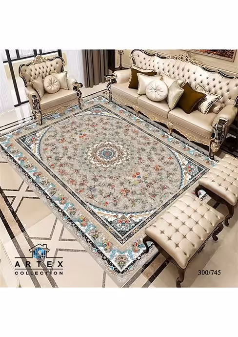روفرشی کشدار مخمل شانل ترک(کشدوزی شده)-کد طرح 304