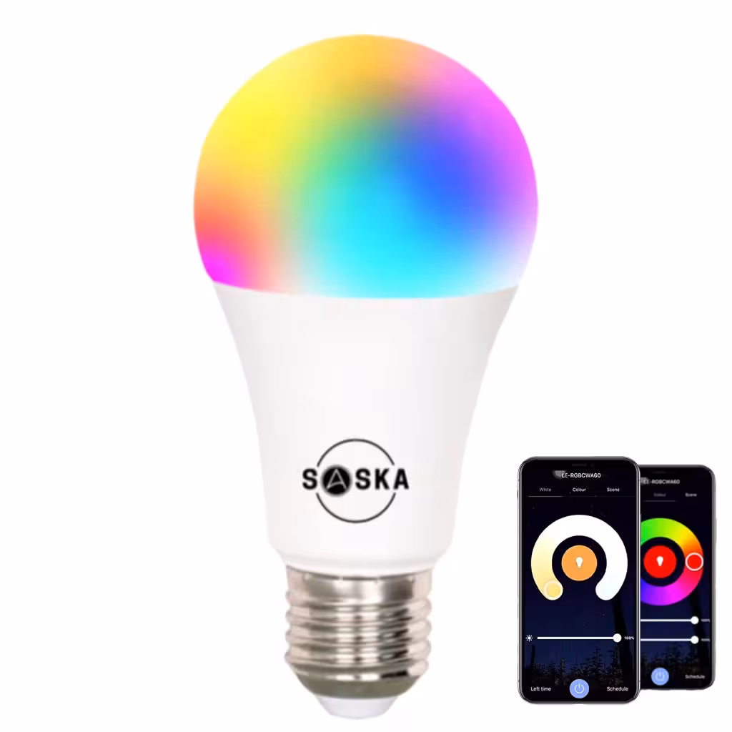 WiFi Smart LED RGB Bulb مدل SASKA