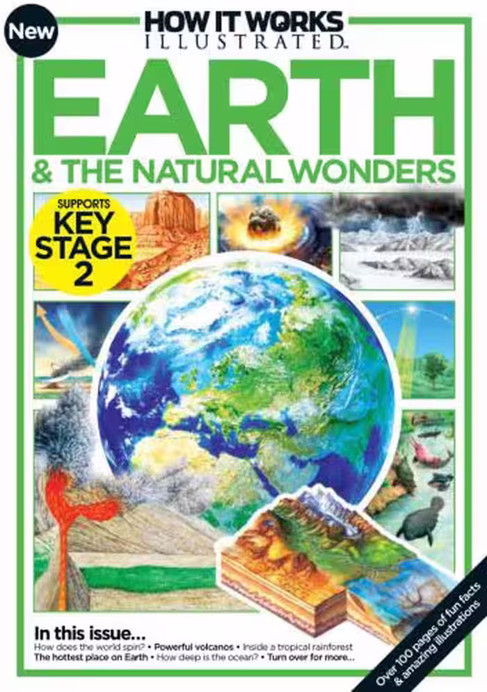 خرید و دانلود نسخه کامل کتاب How it works illustrated. Earth &amp; the natural wonders