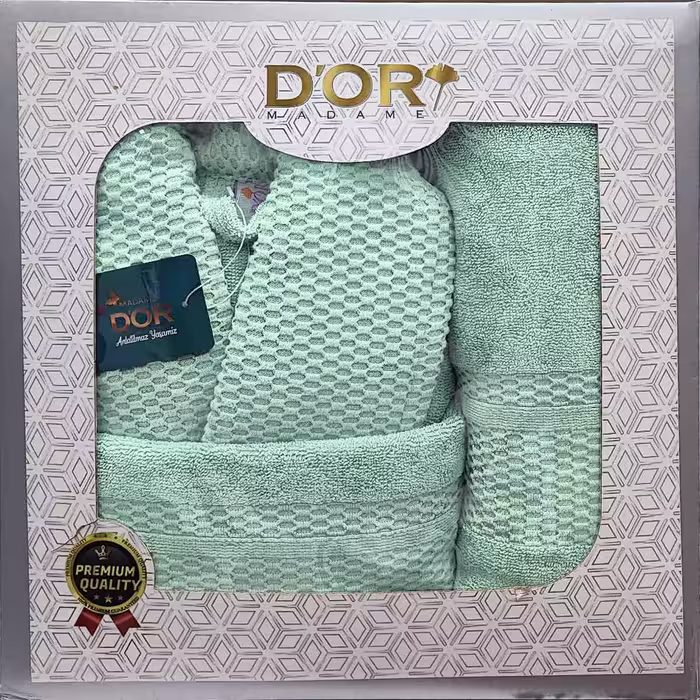 حوله نیم سرویس MoM DOR زنبوری سبز