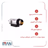 جت هیتر دوگانه سوز دو موتوره نیرو تهویه البرز مدل 2D-100