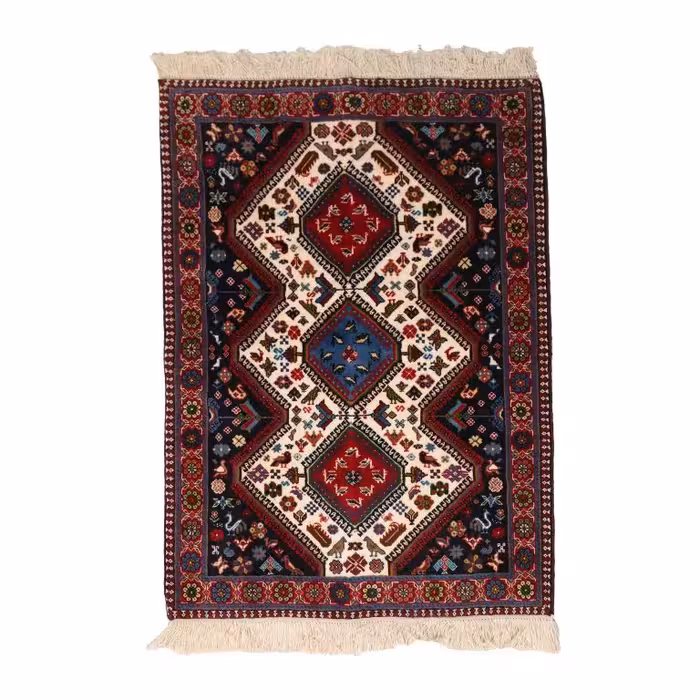 فرش دستباف یک و نیم متری مدل یلمه کد 4030374