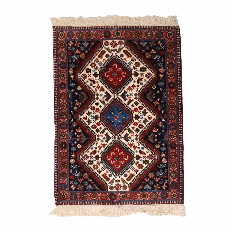 فرش دستباف یک و نیم متری مدل یلمه کد 4030374