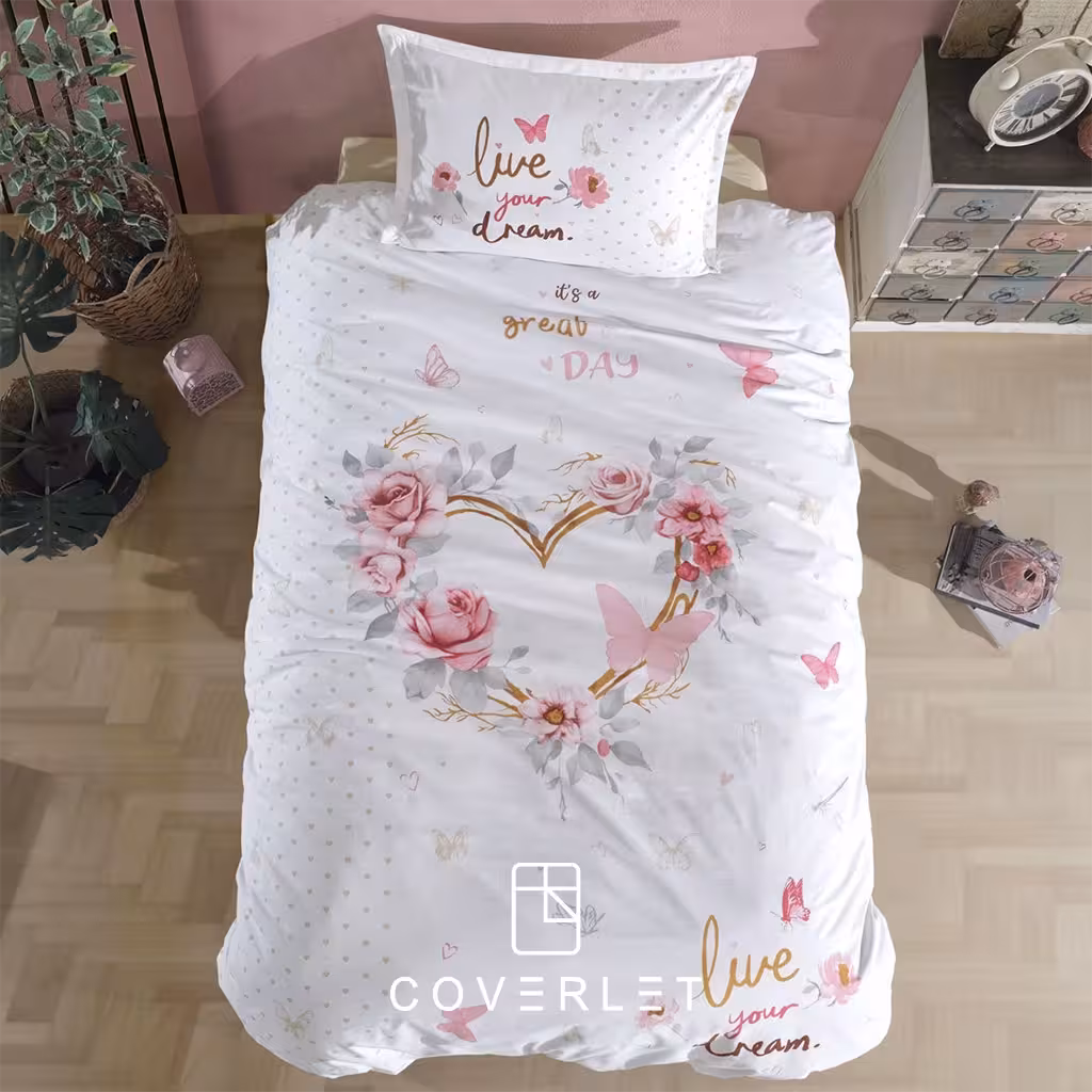 روتختی دخترانه طرح قلب مدل Dream