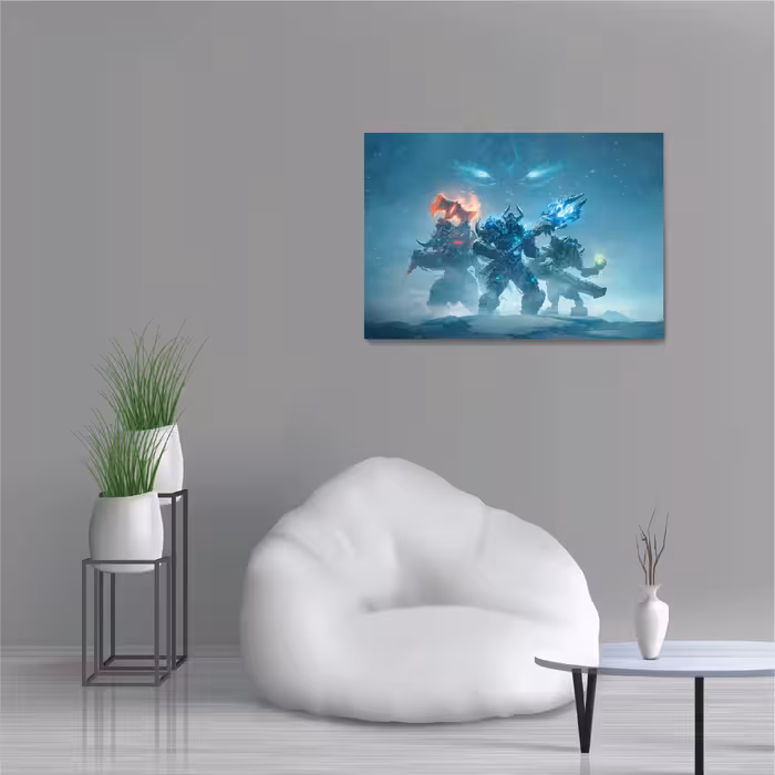 تابلو شاسی طرح Gaming بازی دنیای وارکرفت خشم لیچ کینگ مدل NV0955