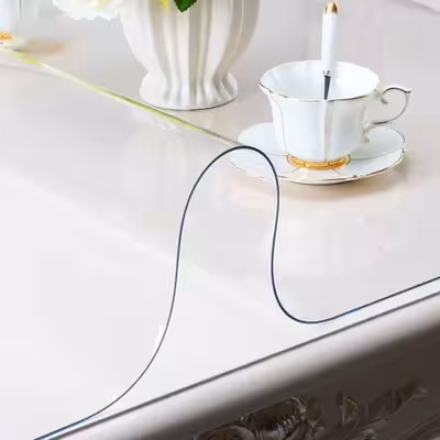 طلق رومیزی مدل کریستال ضخیم کد A100-T190 سایز 190×100 سانتی متر