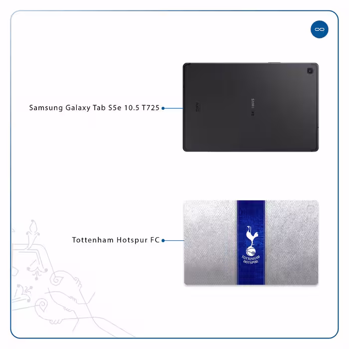برچسب پوششی ماهوت مدل Tottenham Hotspur FC مناسب برای تبلت سامسونگ Galaxy Tab S5e 10.5 2019 T725