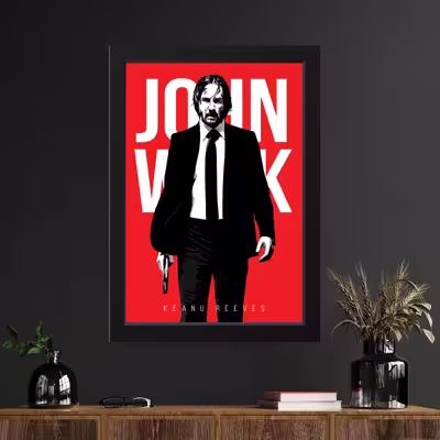 تابلو مدل John Wick کد m2639-b