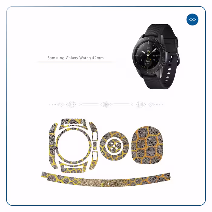 برچسب ماهوت طرح Iran-Tile2 مناسب برای ساعت هوشمند سامسونگ Galaxy Watch 42mm