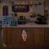 چراغ دیواری نئون دیزاین طرح Ice-Cream-3_MLC