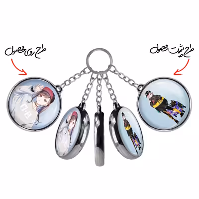 جاکلیدی خندالو طرح دختر انیمه ای مدل دوطرفه کد 1806618070