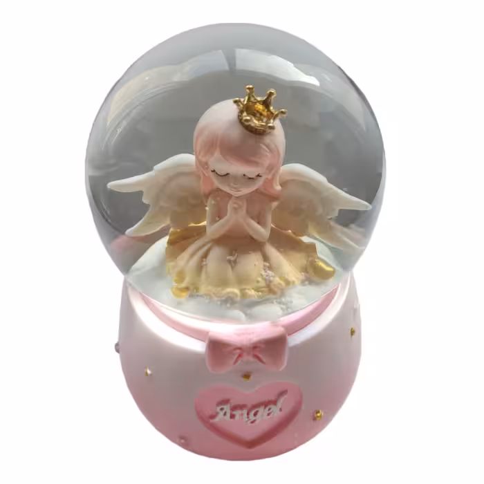 گوی موزیکال مدل پمپی دخترک فرشته در حال نیایش