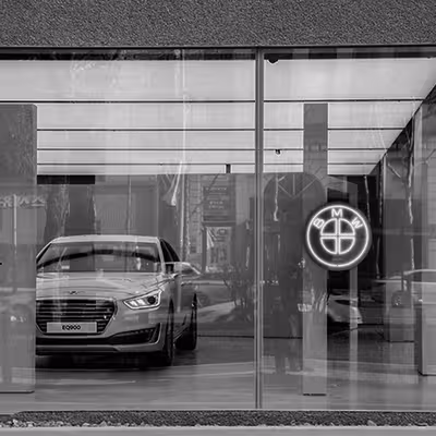 چراغ دیواری نئون دیزاین طرح BL_WHT