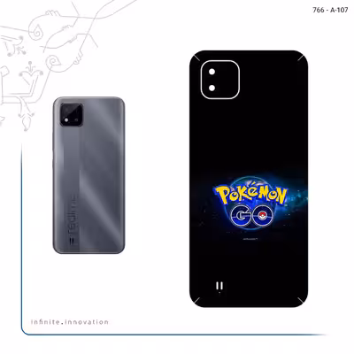 برچسب پوششی ماهوت مدل Pokemon Go Game Series مناسب برای گوشی موبایل ریلمی C11 2021