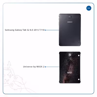 برچسب پوششی ماهوت مدل Universe-by-NASA-2 مناسب برای تبلت سامسونگ Galaxy Tab S2 8.0 2015 T710