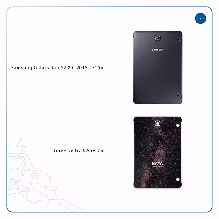 برچسب پوششی ماهوت مدل Universe-by-NASA-2 مناسب برای تبلت سامسونگ Galaxy Tab S2 8.0 2015 T710