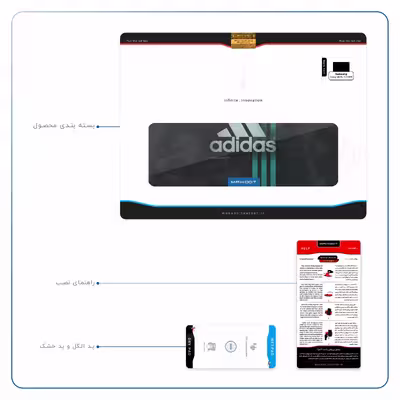 برچسب پوششی ماهوت مدل adidas-Logo مناسب برای تبلت سامسونگ Galaxy Tab S5e 10.5 2019 T725