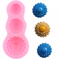 سیلیکون قالب گیری به گز مدل نگین 3 تایی