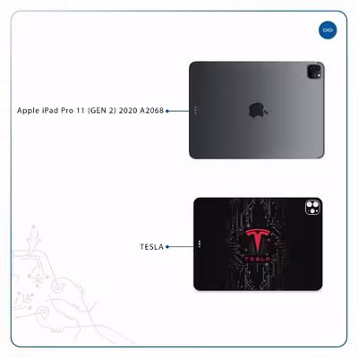 برچسب پوششی ماهوت مدل TESLA مناسب برای تبلت اپل iPad Pro 11 (GEN 2) 2020 A2068