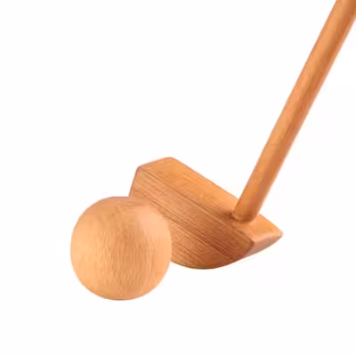 اسباب بازی مدل ست گلف چوبی کد 06