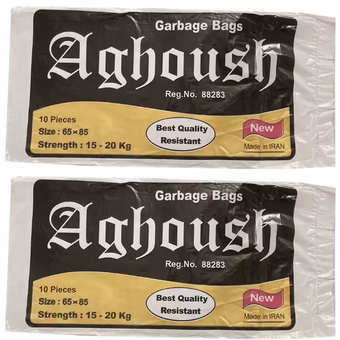 کیسه زباله آغوش مدل ضخیم 6585 چهار بسته 10 عددی