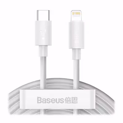 کابل USB-C به لایتنینگ باسئوس مدل tzcatlzj-02 طول 1.5 متر بسته 2 عددی
