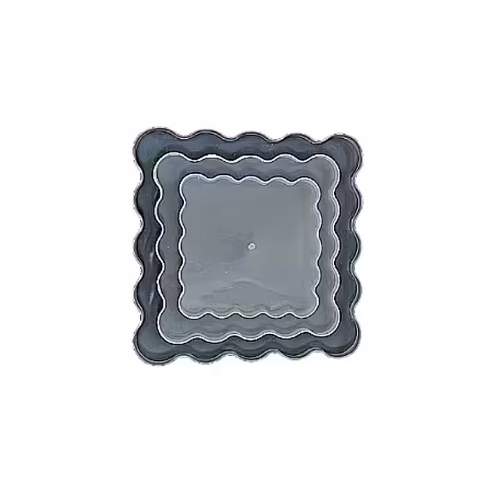 قالب رزین اپوکسی مدل مربع دفرمه مجموعه 3 عددی