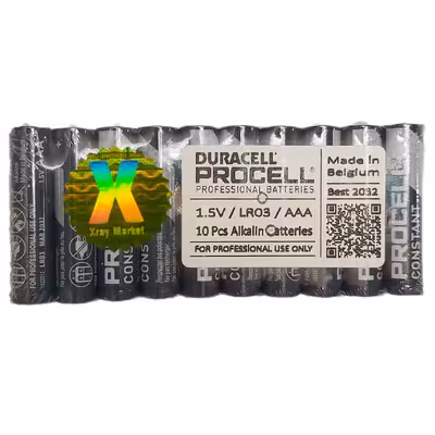 باتری نیم قلمی دوراسل مدل PROCELL canstant power professional  XRAY بسته 10 عددی