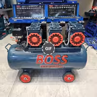 کمپرسور 100 لیتر سه موتور بی صدا(سایلنت) باس مدل 100L